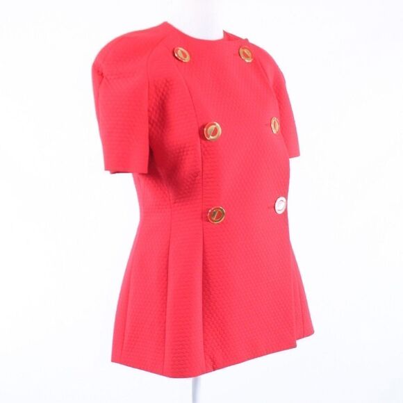 Ilie Wacs light red textured jacket 8 - Picture 3 of 8